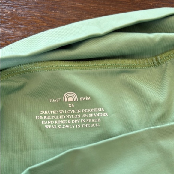 FP x Toast Swim Signature Banded Waist Bottom in Ming Green XS - Picture 8 of 8
